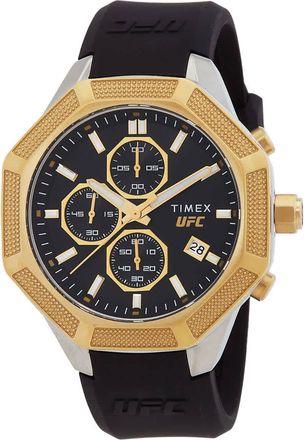 Timex UFC King Chronograph Quartz Black Dial Mens Watch TW2V87300JR