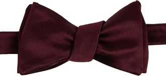 Brooklyn Brigade Mens Solid Satin Bow Tie in Cabernet at Nordstrom