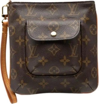 Louis Vuitton Pre-owned Clutches, female, Brown, Size: ONE SIZE Pre-owned Fabric Clutch