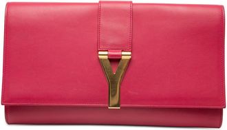 Saint Laurent Pre-owned Saint Laurent Leather Chyc Ligne Clutch 311213 203419