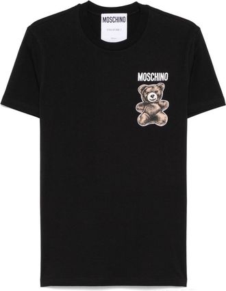 Moschino T-shirt con stampa Teddy Bear - Nero