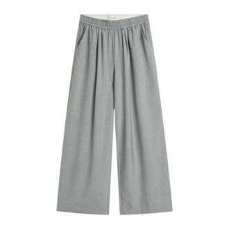 St.Agni Wide Trousers, female, Gray, Size: L Everyday Pants