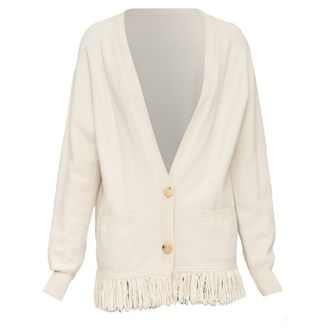 Dries Van Noten Wool Fringe Cardigan