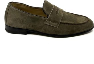 Triver Flight Velvet Moccasin - Heren - Loafers - Groen - 42 EU - Leer - Schoenen