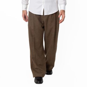 Burberry Brushed Wool Tailored Trousers, Brand Size 50 ( Waist Size 34.3 )