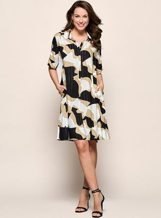 Mart Visser Joella Print Tuniek Zwart / Camel