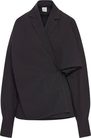 Toteme Blusa asimmetrica a portafoglio - Nero