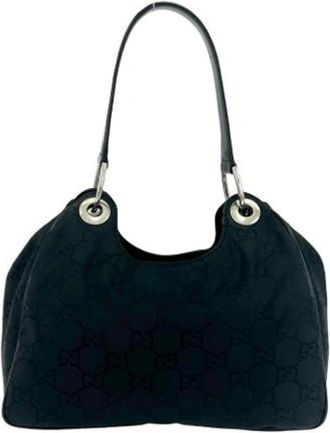 Gucci Pre-owned Vintage Schoudertas - Dames - Vintage Schoudertas - Zwart - ONE Size - Leer - Vintage
