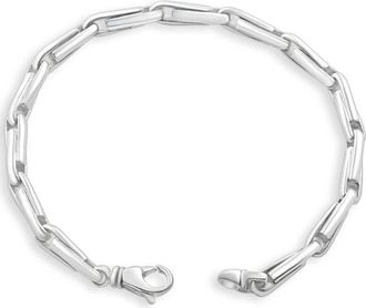 Pompeii3 Mens 14k Gold (34gram) or Platinum (63gram) 5.5mm Link Bracelet 8.5