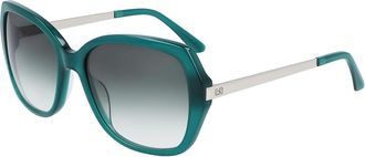 Calvin Klein CK21704S 300 Mens Sunglasses Green Size 56