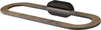 Bisk Toallero Bergen De 310 Mm, Negro/madera