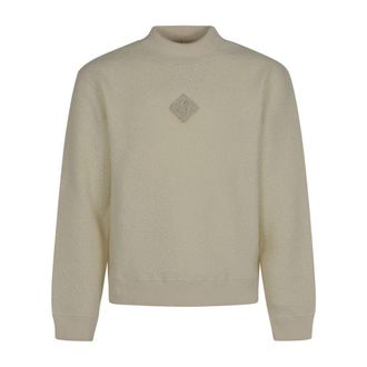 Casablanca Cashmere Sweatshirt - Heren - Sweatshirts - Beige - L - Hoodies & sweatvesten