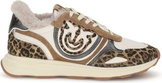 Pinko Meerkleurige Leren Chunky Sneakers
