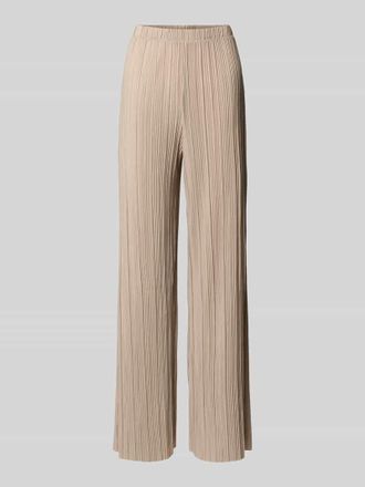 Vila Wide Leg Hose mit Plisseefalten Modell PLISA in Taupe, Gr&ouml;&szlig;e XL