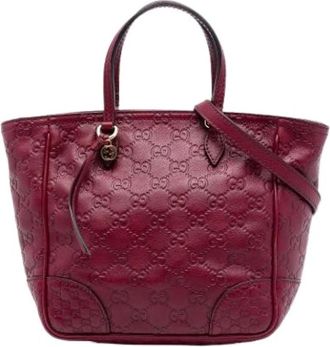Gucci Pre-owned Bree - Dames - Vintage Handtas - Rood - ONE Size - Leer - Vintage