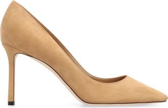 Jimmy Choo London Elegante Su&egrave;de Stiletto Hakken - Dames - Pumps - Beige - 36 EU - Su&egrave;de - Schoenen