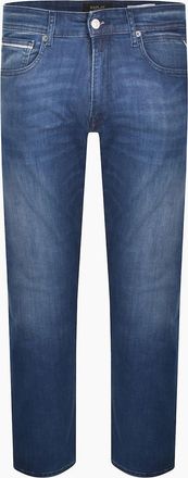 Replay Mens Replay Grover Power Stretch Straight-Fit Jeans - Dark Indigo 783.009 - Blue - Size: 34/34