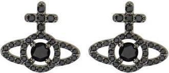 Vivienne Westwood Olympia Oorbellen - Dames - Oorbellen - Zwart - ONE Size - Accessoires