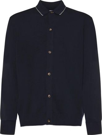 Eleventy Cardigans - Heren - Vesten - Blauw - XL - Truien & Vesten