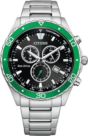 Citizen Chronograph Black Dial Mens Watch AT2386-55E