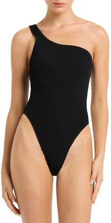 Bond-Eye One-Shoulder One-Piece Swimsuit in Black Eco at Nordstrom Rack