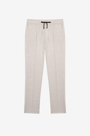 Maurizio Baldassari Jogginghose aus meliertem Leinenstrick