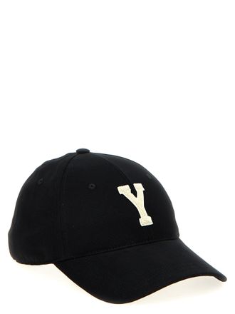 Saint Laurent Mens Black Cotton Cap (baseball Hat)