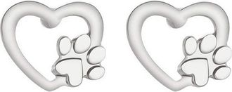 Generic Womens Earrings, Ladies s Cute Heart-Shaped Cat Dog Paw Claw Stud Earrings Stylish Fashion
