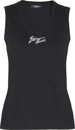Balmain Logo-print Tank Top