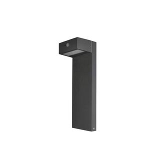 Netlighting Top LED Outdoor Bollard Urban grey Sandblasted WarmWhite 3000K IP44 in Dark Grey