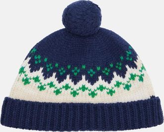Miu Miu Fair Isle virgin wool beanie