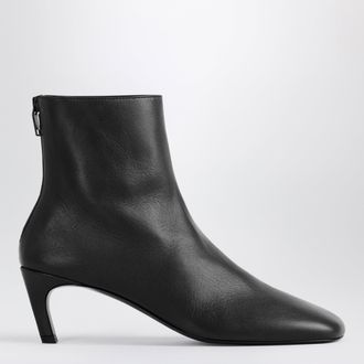 Toteme Black nappa boots with medium heel