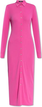 Versace Kleedjes, Dames, Roze, S, Lange jurk