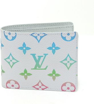 Louis Vuitton Monogram Gray Multi-Color Monogram Canvas Wallet (Bi-Fold) (Pre-Owned)