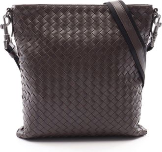 Bottega Veneta Brown Leather Handbag Shoulder Bag (Pre-Owned)