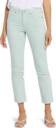 NYDJ Sheri Frayed Hem Slim Jeans in Fantasy Dream at Nordstrom, Size 10