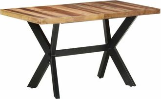 vidaXL Vidaxl - Dining Table 140x70x75 cm Solid Wood with Honey Finish