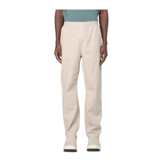 Carhartt Work in Progress Broeken, Heren, Beige, L, Katoen, Zwarte Regular Fit Casual Broek