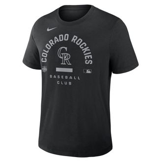 Nike Colorado Rockies Authentic Collection Early Work Nike Mens Dri-FIT MLB T-Shirt in Black | 034J00ADNV-HXK