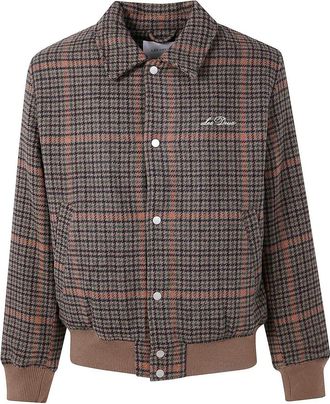Les Deux Varsity Houndstooth Jacket