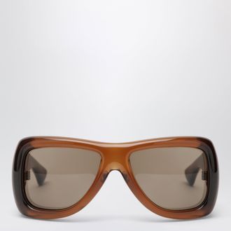 Saint Laurent SL 902 Howl oversized sunglasses in brown gradient