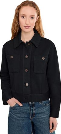 Vince Ponte Knit Jacket Womens Coat Black : MD, Acrylic/Nylon/Wool
