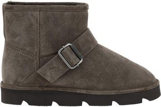 Brunello Cucinelli Brown Calf Leather Bos Taurus Ankle Womens Boots