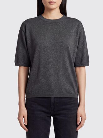 Brunello Cucinelli Maglia girocollo relaxed fit in cashmere e seta