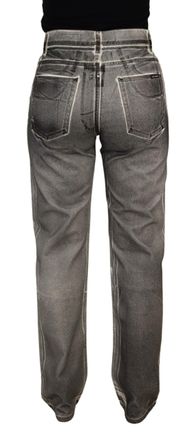 Dolce & Gabbana Womens Grey Washed High Waist Denim Pants Cotton Jeans