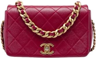Chanel Pre-owned Fashion Therapy Flap bag - Dames - Vintage Schoudertas - Roze - ONE Size - Leer - Vintage