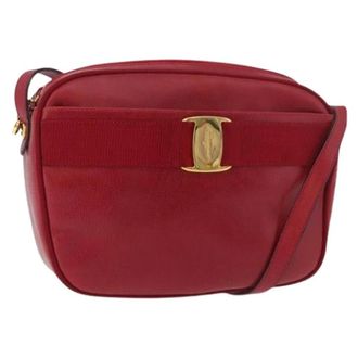 Ferragamo Pre-owned Cross Body Bags, female, Red, Size: ONE SIZE Pre-owned Shoulder Bag