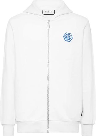 Philipp Plein Heren, Sweatshirts & Hoodies, Wit, Maat: L Katoen