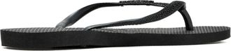 Havaianas Slim Glitter II flip-flops - women - Rubber/PVC/Rubber - 35/36 - Black