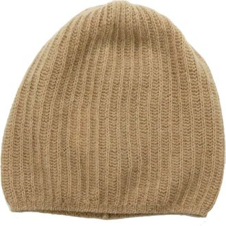 Portolano Rib Knit Cashmere Beanie in Cammello Chiaro at Nordstrom Rack